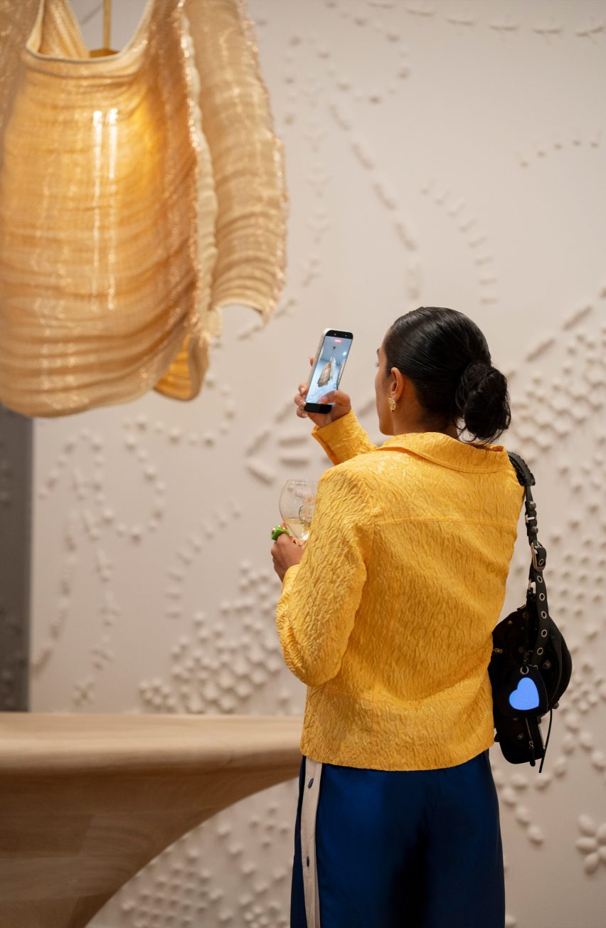 Haptic installation by Sarah Fonzi at Design Miami