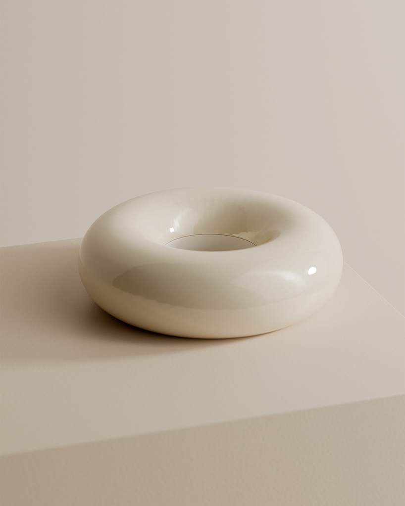 donut portable lighting unit enables hybrid lamp to shift between indoor and outdoor use